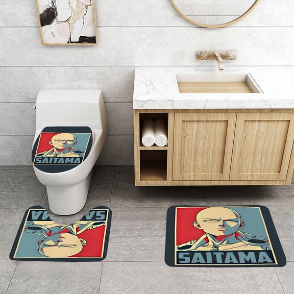 One Punch Man Classic Three Piece Set With Water Absorption And Anti Slip Properties