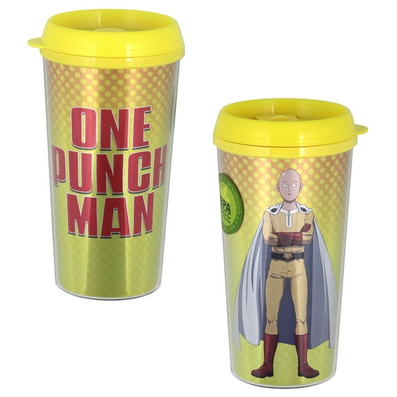 One Punch Man Hero Plastic 16 oz. Tumbler Travel Mug
