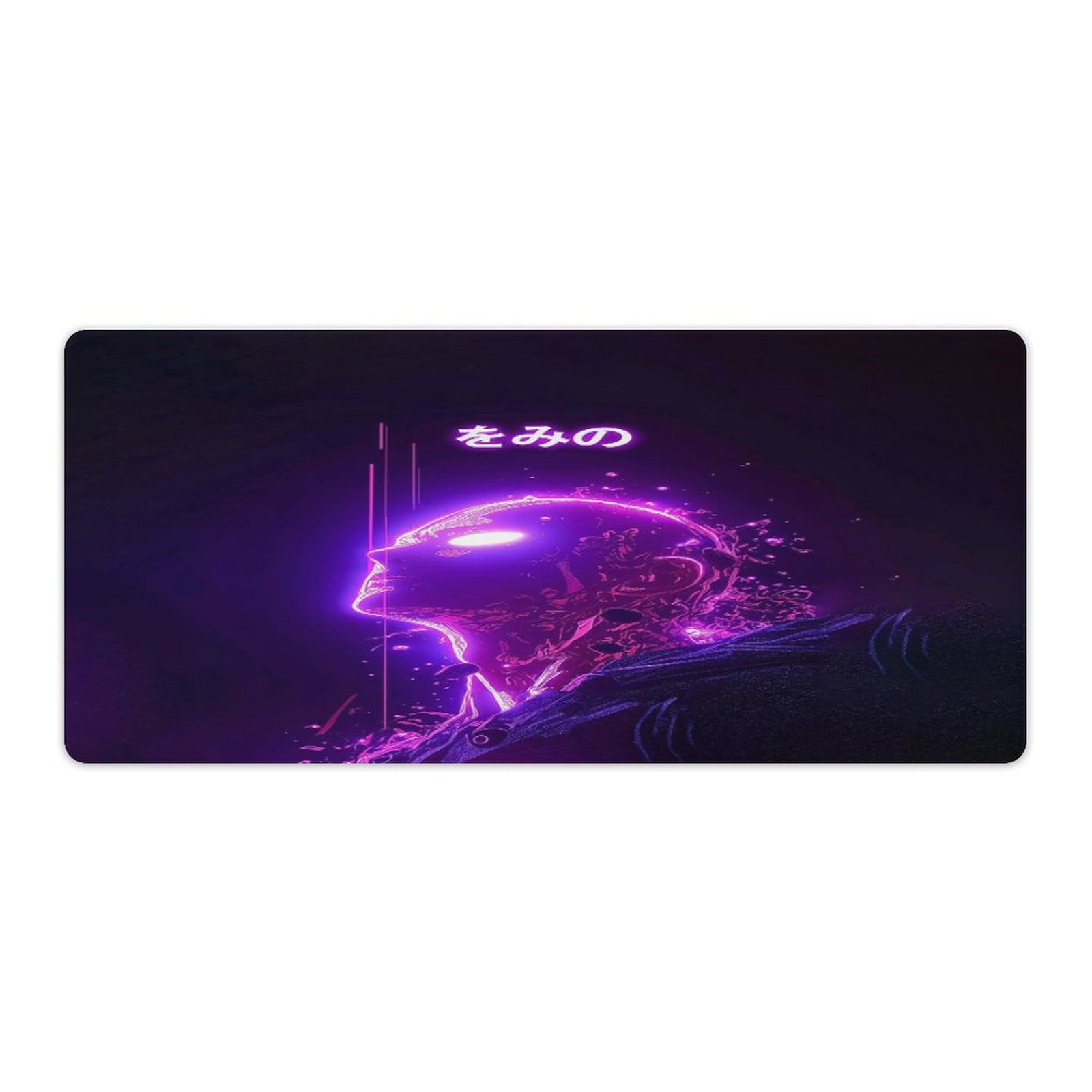 Galactic Nebula Starscape Mouse Pad – 8.7" Diameter Round Pad, Non-Slip Base, Stitched Edges - View #4