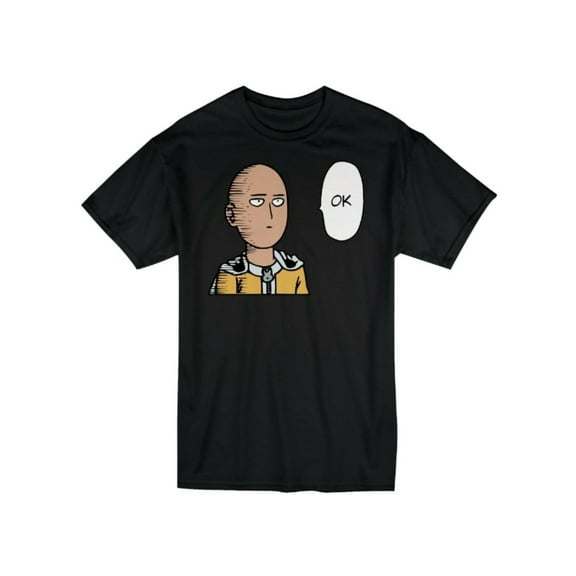 One Punch Man Nairoha Graphic T-Shirt - Soft Cotton, Crew Neck, Letter Pattern, Regular Fit, Casual Style for Adult
