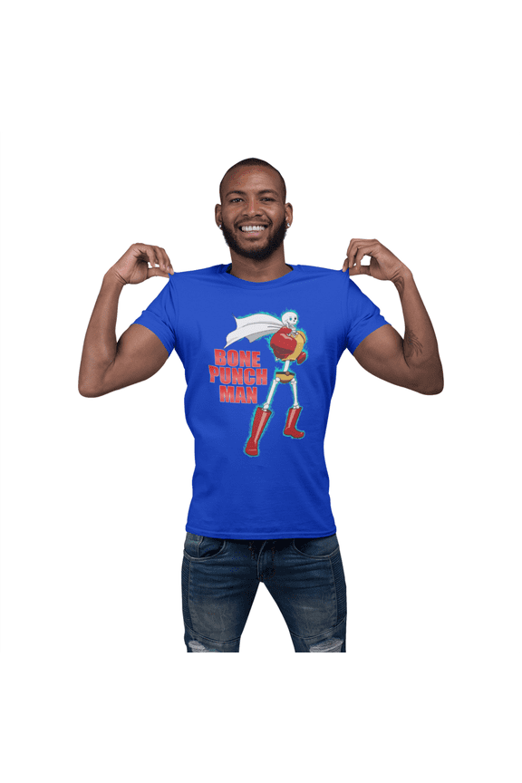 One Punch Man / Papyrus Funny Mashup T-shirt Designed by Impressive Inks