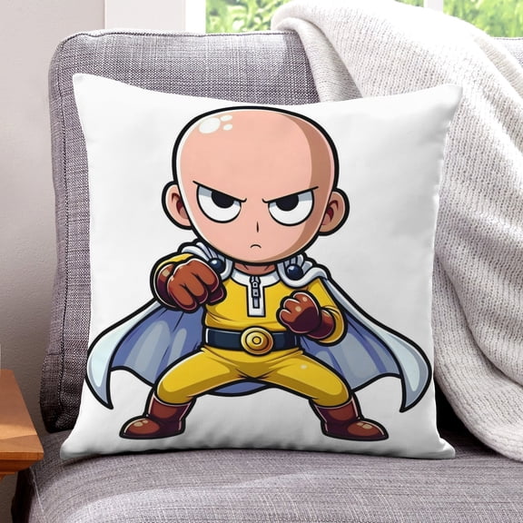 One Punch Man Pillow Cover Case Gifts Pillowcase Home Decorative Throw Cushion Birthday Present Fans Lover
