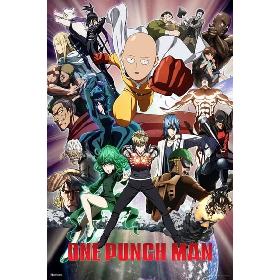 One Punch Man Poster Saitama Anime Posters Unframed Size 24''x36'' GooGate