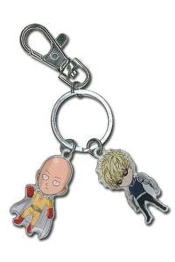 - SD Saitama & Genos Metal Keychain Anime Keychain