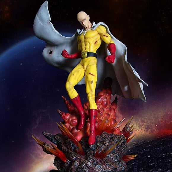 One Punch Man Saitama (Luminescence Ver) Character Anime Model Statue Toy Action Figures Desktop Ornament Popular Decorations Fan Souvenirs Creative Gift Collectable
