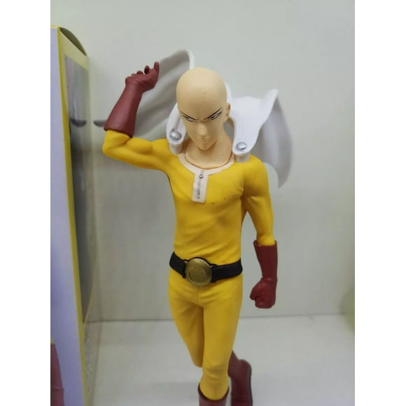 One Punch Man Saitama Metallic Color Premium 7inch PVC Action Figure Toy Gift for Fans Kids