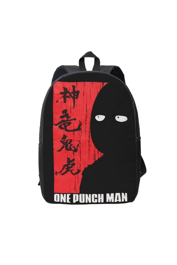 One Punch Man Saitama Shadow Backpack Simple Lightweight Backpack Fashion Travel Backpack Laptop Backpack 17 Inch