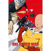 One Punch Man Saitama and Garou Japanese Superhero Manga Anime Character Cool Wall Art Print Poster 12x18