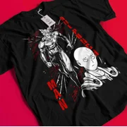 One Punch Man T-Shirt Saitama Shirt Garou Tshirt Fubuki Genos Anime Manga OK Tee