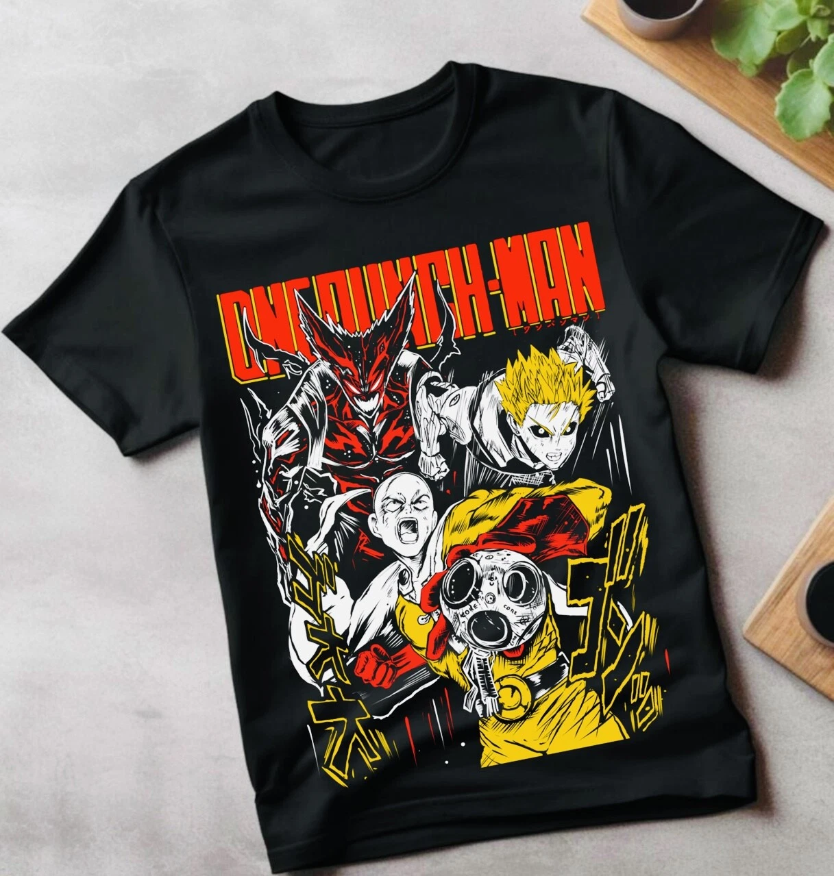 Style3 Maglietta One Punch Man Per Bambini E Ragazzi: T-Shirt Saitama Anime Manga, Gym Fitness, 100% Cotone