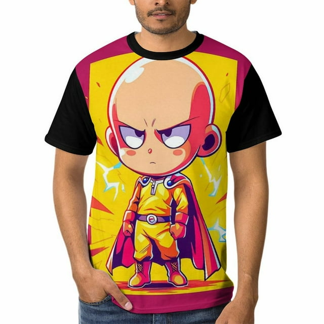 One Punch Superman Unisex T-Shirts Interesting Novelty Pattern Printed Short Sleeve Casual Graphics Tees Tops