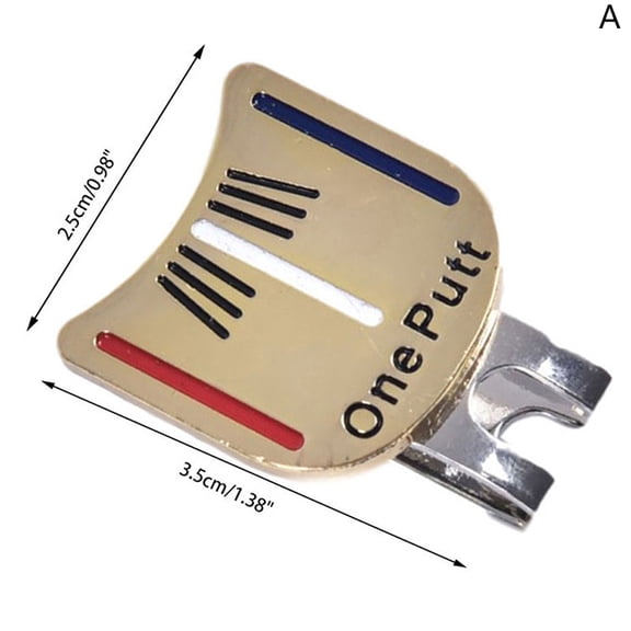 One Putt Design Golf Ball Mark plus Magnetic Golf Hat Clip Golf Marker Drop Ship markerone putt