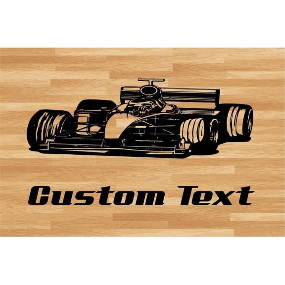 One Racing Car Wall Decal - Auto Wall Mural - Vinyl Stickers - Boys Room Decor