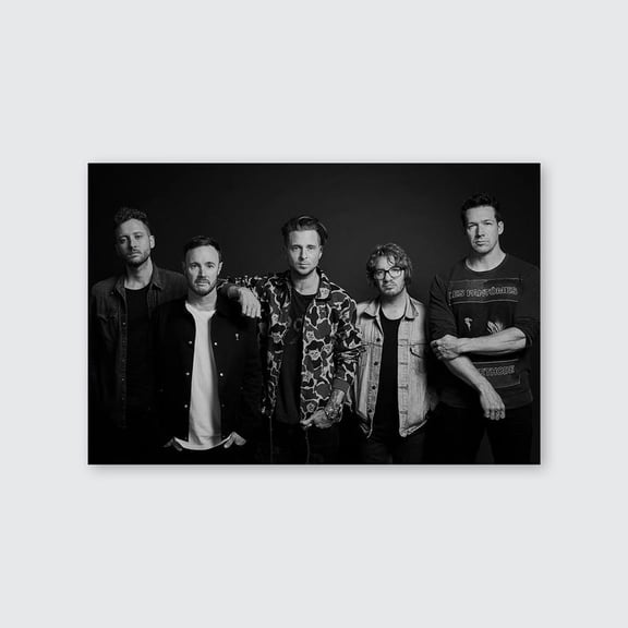 One Republic Amazing Group Shot Wall Art Home Decor Retro Style - Size 24''x36''