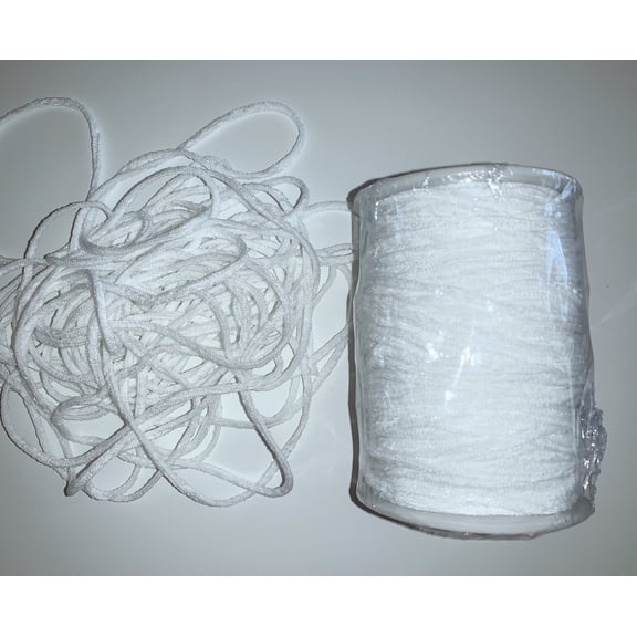 One Roll 30 Yards 5mm White Elastic String Cord Band Sewing Craft DIY Face Mask