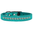 thumbnail image 1 of One Row AB Crystal Metallic Leather Turquoise 12, 1 of 2