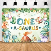 One a Saurus Birthday Backdrop for Boys One a Saurus 1st Birthday Decorations Banner Jungle Dinosaur First Bday Photography Background Dino Themed 1 Year Old Party Supplies