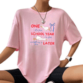 thumbnail image 1 of One School Year Later Goose Graphic Tee Funny Back to School T Shirt Teacher Classroom Tshirt First Day of School Gift Unisex Tee, 1 of 5