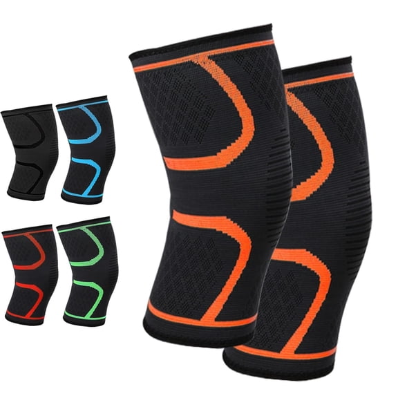 One Set Of 2 Knee Brace, Knee Compression Sleeve for Men & Women, Knee Pads for Knee Pain, Running, Work Out, Gym, Hiking, Arthritis, Joint Pain Relief, Meniscus Tear, Injury Recovery, Sports