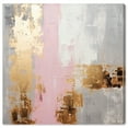 thumbnail image 1 of One Shade Of Pink Glam Colorful Pastel Abstract Canvas Wall Art by Art Remedy, Gallery Wrapped, 20"x20", 1 of 7