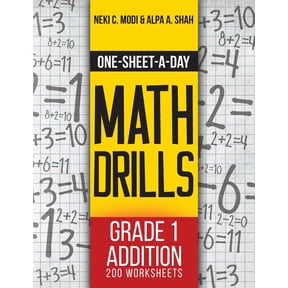 One-Sheet-A-Day Math Drills One-Sheet-A-Day Math Drills: Grade 1 Addition - 200 Worksheets (Book 1 of 24), Book 1, (Paperback)