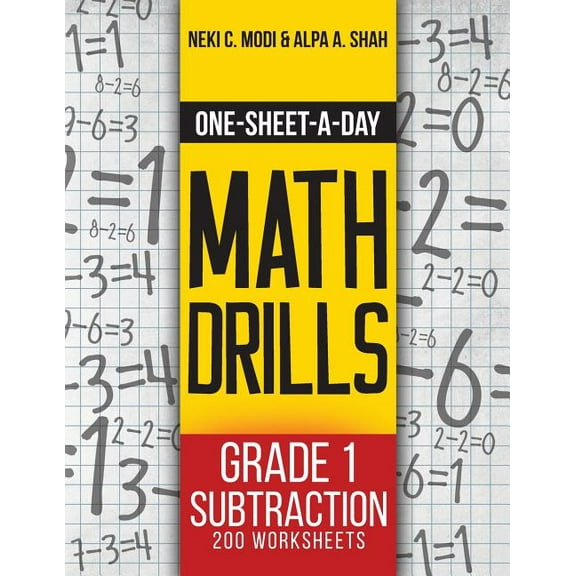 One-Sheet-A-Day Math Drills One-Sheet-A-Day Math Drills: Grade 1 Subtraction - 200 Worksheets (Book 2 of 24), Book 2, (Paperback)