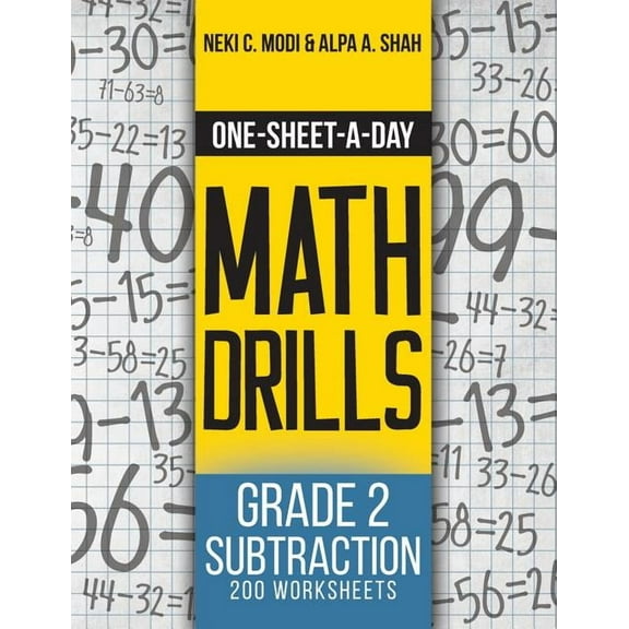 One-Sheet-A-Day Math Drills One-Sheet-A-Day Math Drills: Grade 2 Subtraction - 200 Worksheets (Book 4 of 24), Book 4, (Paperback)