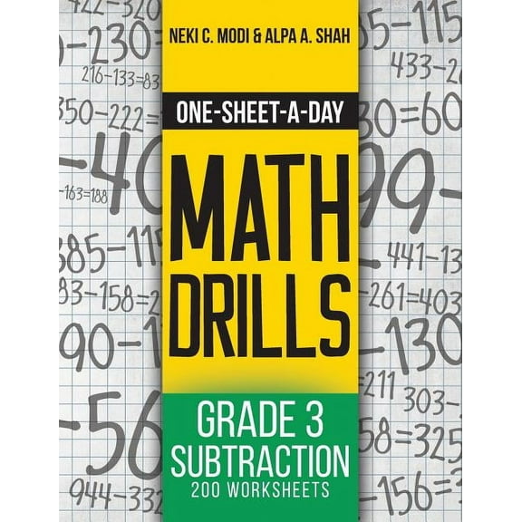One-Sheet-A-Day Math Drills One-Sheet-A-Day Math Drills: Grade 3 Subtraction - 200 Worksheets (Book 6 of 24), Book 6, (Paperback)