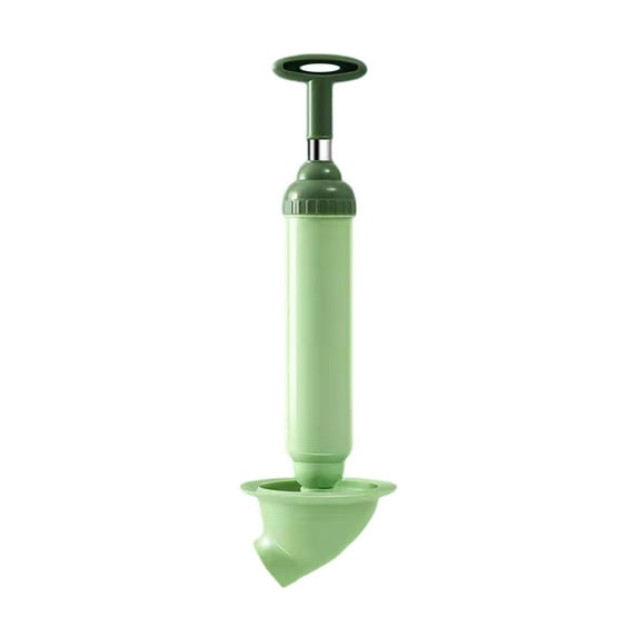 One-Shot Toilet Drain Dredge Green, New Toilet Plunger High Pressure Drain Clog Remover Powerful Air Plunger Plunger Drain Clog Remover Tool for Toilets Bathroom Floor Drain Clogged Kitchen Pipe