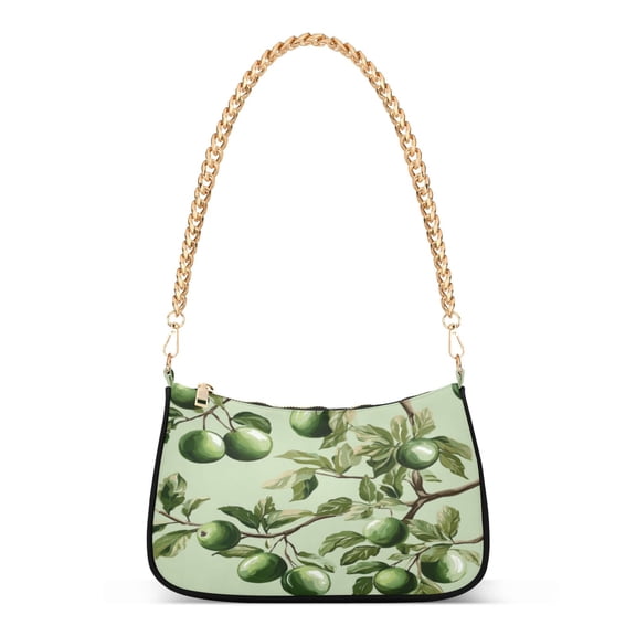 One Shoulder Chain Handbag 7.1x11x2.8in Women's Hobo Handbags Tote Handbags Shoulder Handbags Card Bag Cash Bag Key Bag Cyan Plum