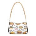 thumbnail image 1 of One Shoulder Chain Handbag 7.1x11x2.8in Women's Hobo Handbags Tote Handbags Shoulder Handbags Card Bag Cash Bag Key Bag Hamburger Fried Chicken, 1 of 7