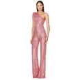thumbnail image 1 of One-Shoulder Sequin Wide-Leg Jumpsuit, 1 of 1