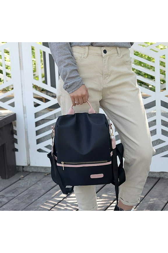 One Shoulder Two Shoulder Multifunctional Travel Bag Disapprove-theft Ladies Travel Backpack Back Open Pocket Travel Bag Antidisapprove-theft Fabric