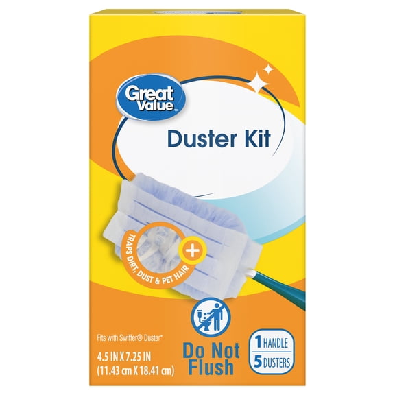 Great Value Duster Kit, 6 Pieces