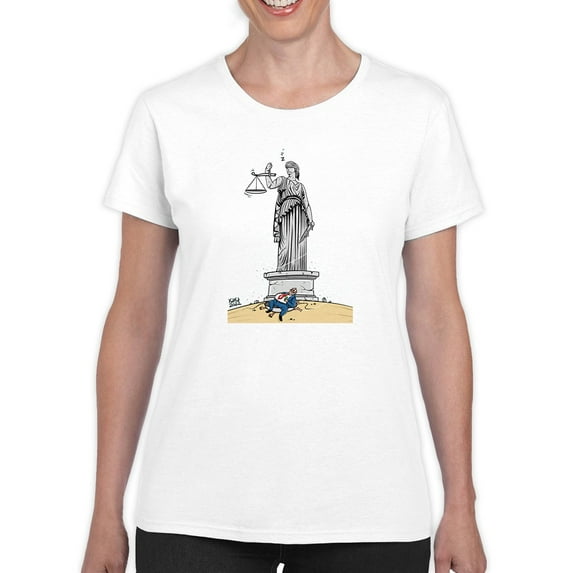 One-Sided Scale T-Shirt Women -Morad Kotkot Designs, Female Medium