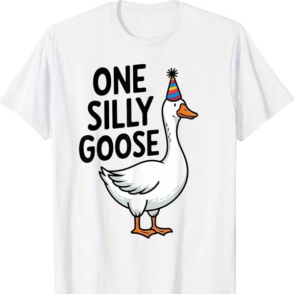 One Silly Goose Funny 1st First Birthday T-S1Hirt83