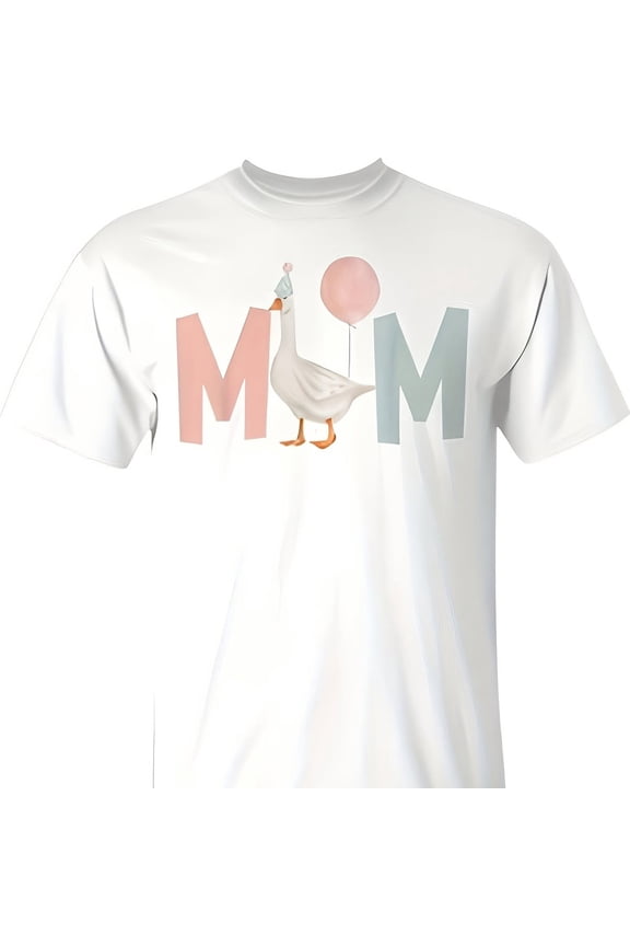 One Silly Goose Mom 1St First Birthday Family Matching T-Shirt Retro Shirts Anime Shirts Cistian Clo
