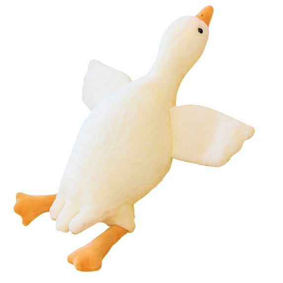 One Silly Goose Stuffed Animal,15 Inch Soft Goose Doll Plush Toy Hugging Pillow,Cute Duck Stuffed Animal,Goose Stuffed Plush Toys Gifts for Birthday Party Favors Supplies