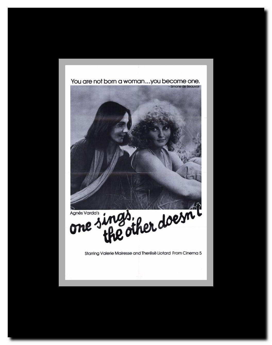 One Sings the Other Doesn't Framed Movie Poster