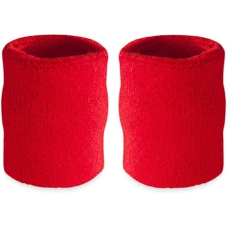 One Size Of 2Pcs Arm Sweatbands, Absorbent and Breathable Thick Cotton Bands for Working Out, Gymnastics, Basketball, Tennis, and Football, Multiuse 4-inch Wristbands for Costumes and Cosplay