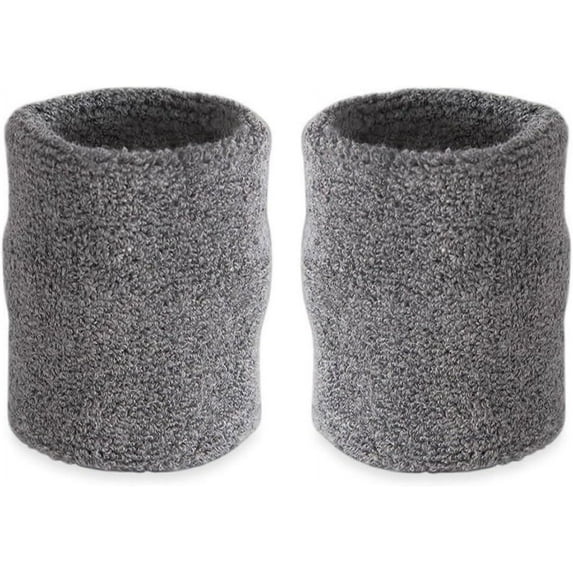 One Size Of 2Pcs Arm Sweatbands, Absorbent and Breathable Thick Cotton Bands for Working Out, Gymnastics, Basketball, Tennis, and Football, Multiuse 4-inch Wristbands for Costumes and Cosplay