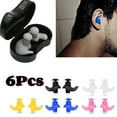 thumbnail image 1 of One Size Ear Plugs for Swimming Earplugs Noise Cancelling Reusable Silicone Ear Plugs for Swimming, 1 of 8