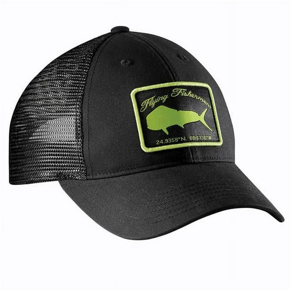 One Size Mahi Trucker Hat, Black