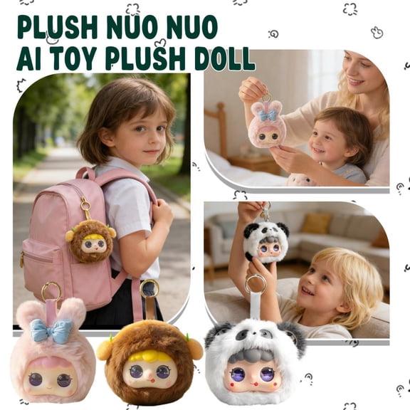 One Size Soft Fuzzy Ai Smart Educational Interactive Plush Doll, Reassuring Companion With Early Learning Functions, Pack Of 1 Doll With Charging Cable & Instruction Manual For