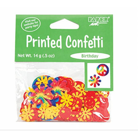 (One Size, Tie Dye Fun) - Creative Converting 159923 Tie Dye Fun Confetti NEW