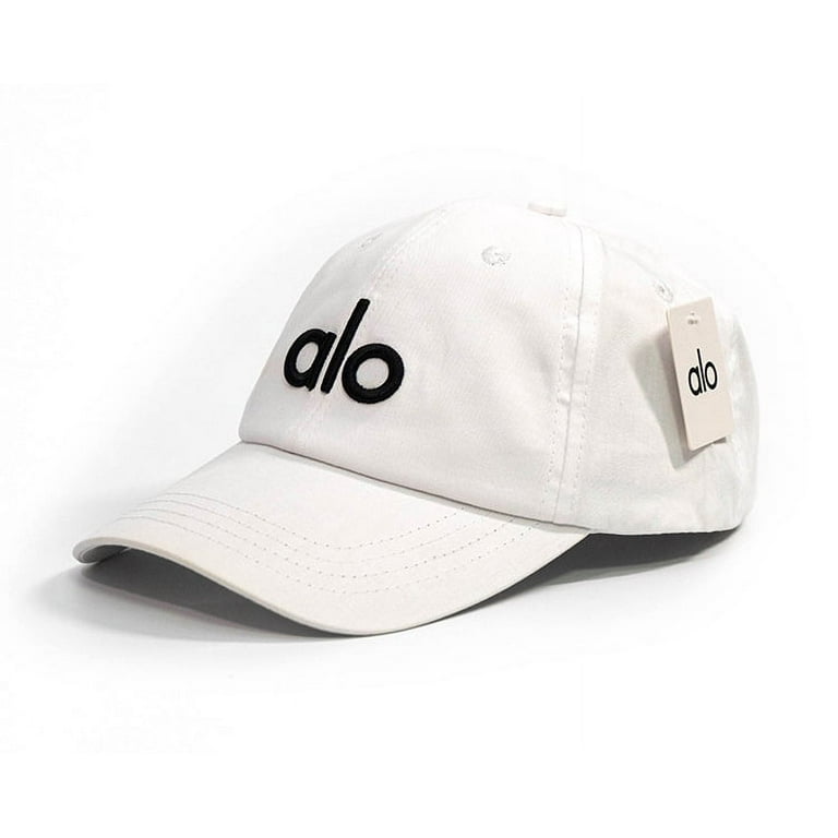 One Size Unisex Embroidery A-L-O Logo Off-Duty Cap Adjustable Yoga