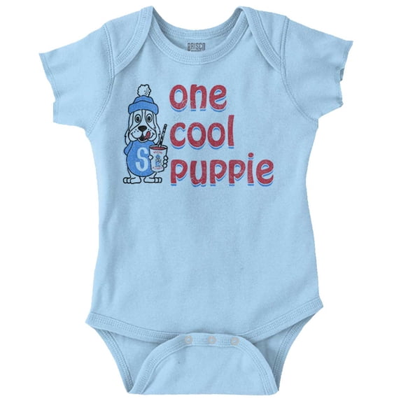 One Slush Puppie Vintage Logo Romper Boys or Girls Infant Baby Brisco Brands 12M