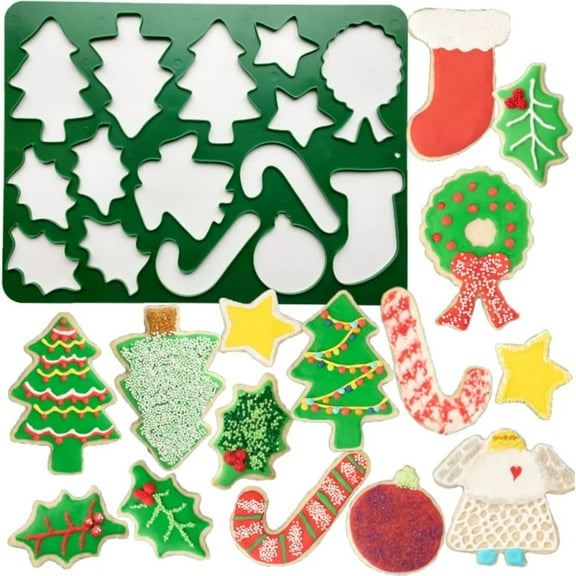 One Smart Cookie: Christmas Festive Premium Cookie Cutters for Baking, Decorating & Shaping – Kid Friendly, Fun, Durable & Easy to Use Baking Tools for Cookies, Pastries, & Holiday Treats