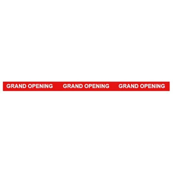 One Source Industries 253763 6 in. x 5 yards Grand Opening Ceremonial Ribbon, Red