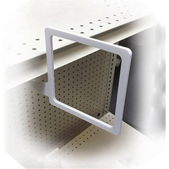 One Source Industries SSK021WH 5 in. Shelf Stalker, White, Pack - 12